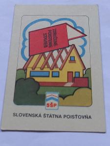 D - Kartičkové kalendáříky - 1987 - Slovenská štátna poisťovňa !!!