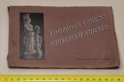 Atény, brožurka – suvenýr z návštěvy města, cca 100 let stará