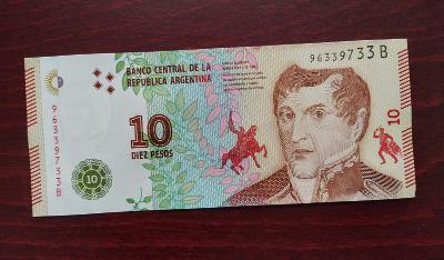 UNC ARGENTINA 10 Pesos 2016
