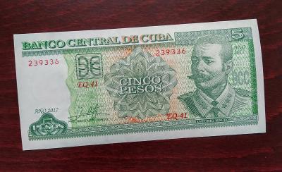 UNC KUBA 5 Pesos 2017