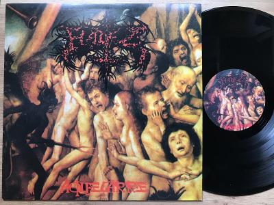 HADEZ - AQUELARRE LP Limit 666/223 NM DEATH, BLACK Metal PERU 2001