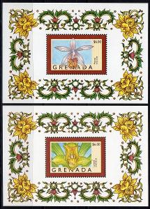 Grenada-Orchideje 1998**  Mi.Bl.483-484 / 14 €
