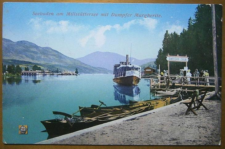 Rakousko Seeboden am Millstättersee - mit Dampfer Margherite (~1910) - Pohlednice