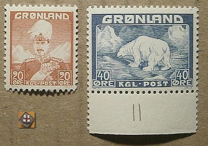1946 Grónsko Mi 26-27 /** - Známky