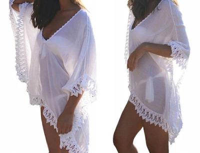 Plážové šaty pareo sarong 0313 bílé