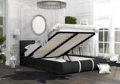 Čalúnená posteľ 180x200 s rámom matraca PLATINUM