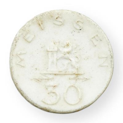 30 pfennig 1921 bílý porcelán Meissen