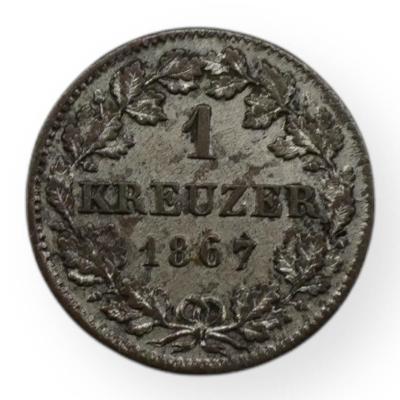 1 Kreuzer 1867 - Bayern