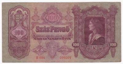  Maďarsko 100 pengo 1930 stav VF (E 684)