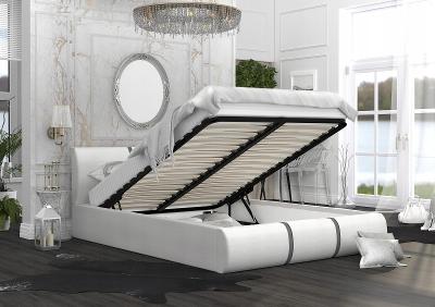 180x200 čalouněná postel s PLATINOVÝM roštem matrace