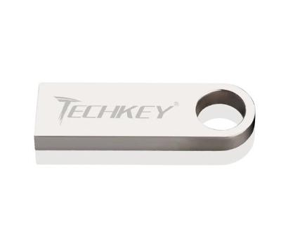 TECHKEY 32 GB USB Flash Disk Kovový Odolný Na Klíče Voděodolný Nový