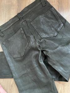 J Brand Leather superskinny 24 pc 15000 Kč USA Khaki práva kuze