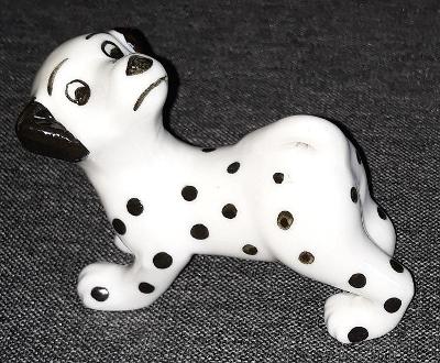 Keramická figurka pes dalmatin