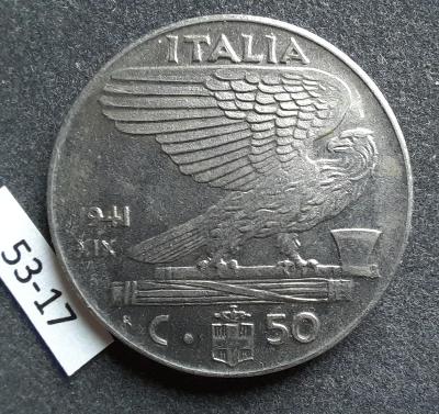 50 centesimů 1941 Italia 