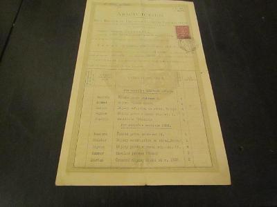 Dokument Absolutorium 1925