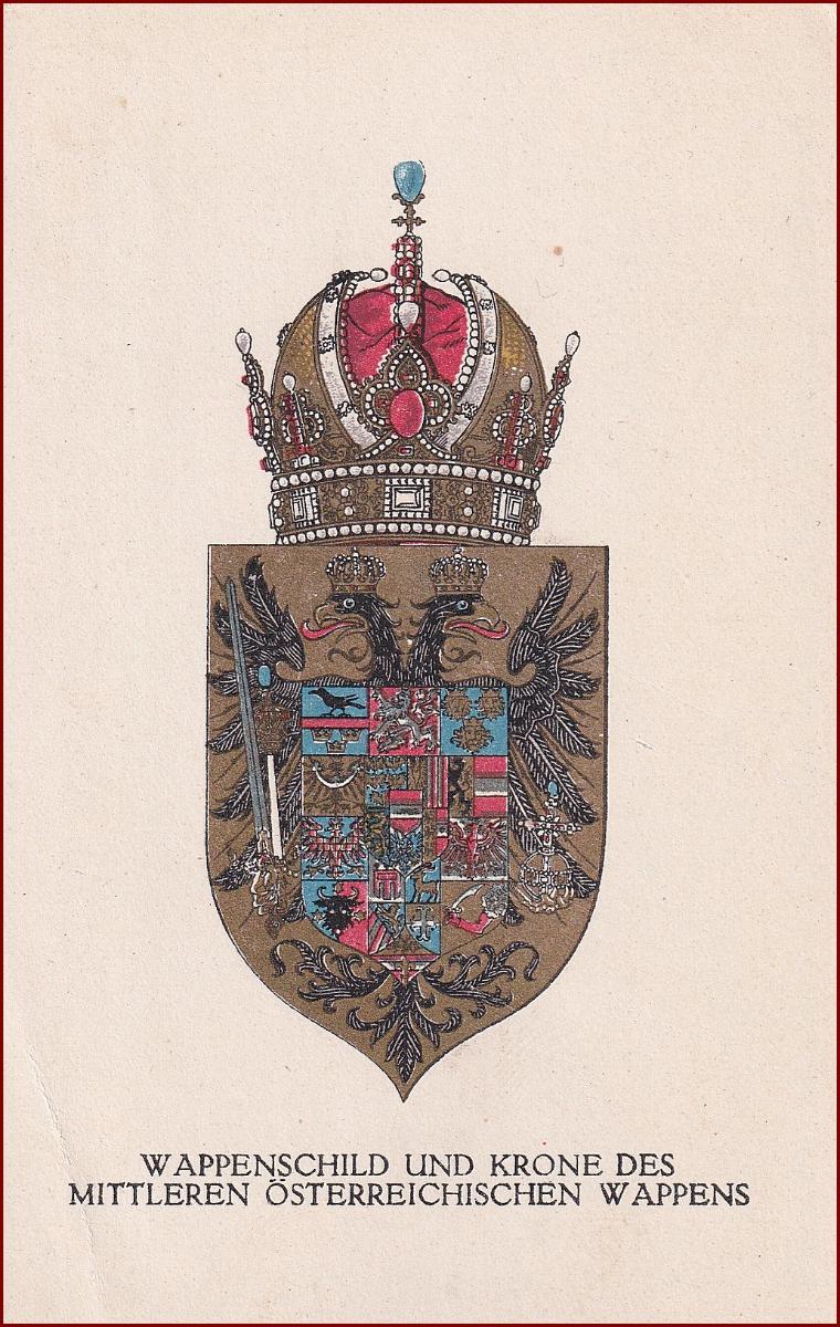 Armáda * Rotes Kreuz nr. 286 - monarchia, erb, znak, vojna * A135 - Pohľadnice