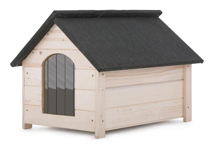 bouda pro psa dřevěná velká surová Pietro  - Psi a potřeby pro chov