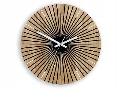Nástěnné hodiny Santiago, přírodní dub.33,5 cm