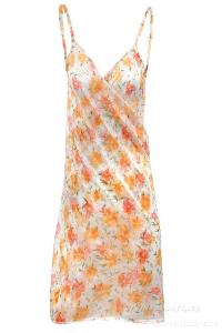 PAREONCCINI, s oranžovými květy, plážové zavinovací šaty 
