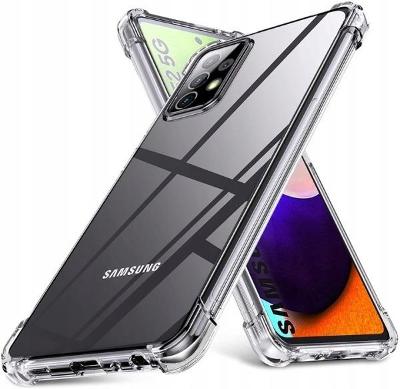 Zesílený průhledný ohebný zadní kryt Antishock pro Samsung Galaxy A52s