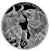 Strieborná minca 1 oz 2021 Bull & Bear (Býk a medveď) Tokelau - Numizmatika