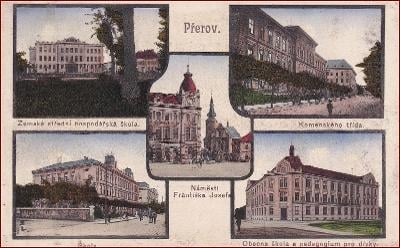 Přerov (Prerau) * části města, okénková koláž * M304