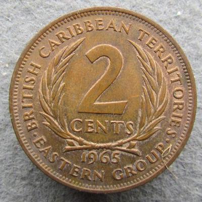 Východní Karibik 2 centy 1965 
