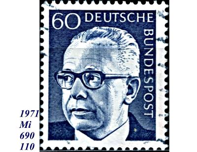 BRD 1971, prezident Gustav Heinemann