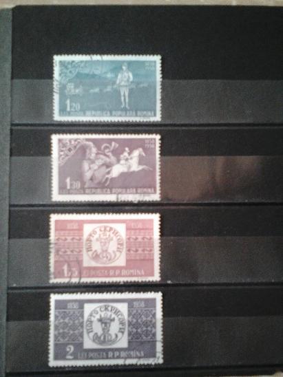 Rumunsko 100 let pošty-1958