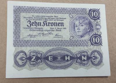 10 Kronen 1922 , stav UNC!!