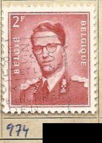 Belgie, rok 1953, Mi. 974 x, razítkovaná