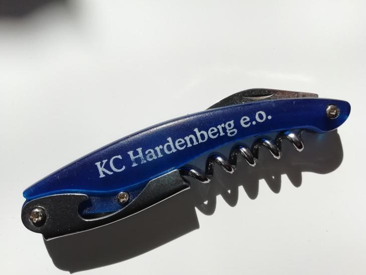 sběratelský nůž skládací - reklamní, rukojeť modrý průsvitný plast - Vybavení do kuchyně
