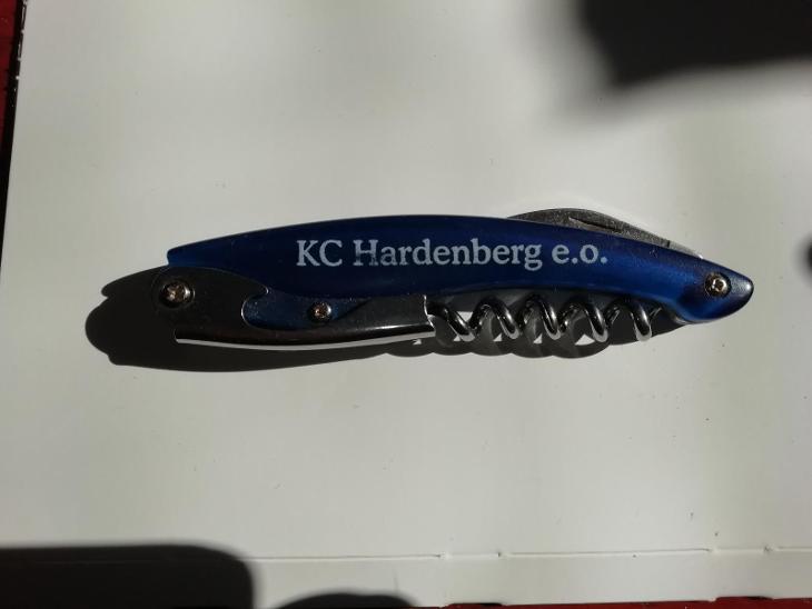 sběratelský nůž skládací - reklamní, rukojeť modrý průsvitný plast - Vybavení do kuchyně