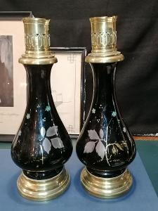 St. párové porcelánové lampy