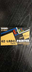 Popisovací páska CASIO EZ-LABEL 18mm Gold, Black Ink IR-18GD1