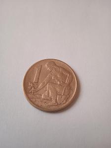 Mince 1 Koruna 1977 krásný stav při více mincí vždy poštovné jedno 