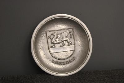 Dekorační talíř - Rostock 20,5 cm erb 