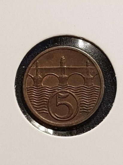 5 haléřů 1938 krásný - Numismatika