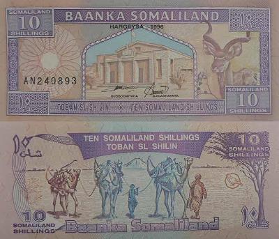 Somaliland 10 šilinků P2b  UNC