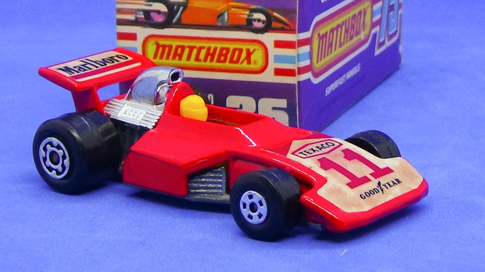 1975 MATCHBOX LESNEY SUPERFAST #38 MARLBORO TEXACO FORMULA 5000