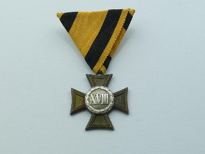 R-U vyznamenání - Služební kříž za 18 let služby 