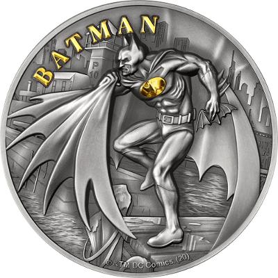 BATMAN - 2 oz strieborná minca 10$ Cook Islands 2021 !AKCIA! ZĽAVA!