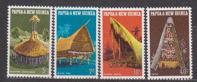 Papua Nová Guinea -  tradiční obydlí