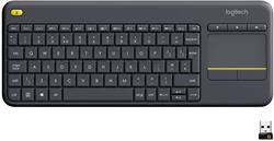 Logitech Wireless Touch Keyboard K400 Plus CZ, čierna - Vstupné zariadenie k PC