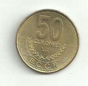 50 Colones Costarica 1997