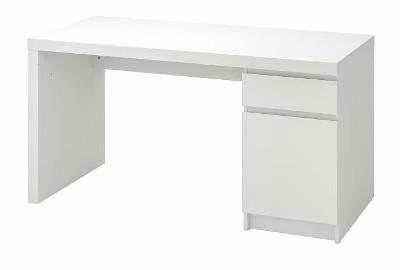 IKEA MALM Psací stůl, bílá140x65 cm
