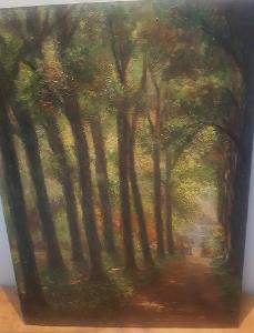 Lesní letní zátiší, olej na plátně, sig. Rom. HAVELKA, r. 75 x 55 cm 
