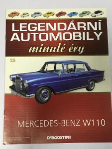 časopis Legendární automobily minulé éry č.25 MB W110 - bez modelu