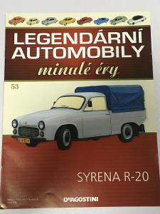 časopis Legendární automobily minulé éry č.53 Syrena R-20 - bez modelu