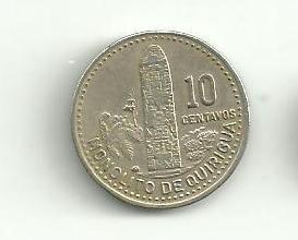 10 Centavos Guatemala 1989